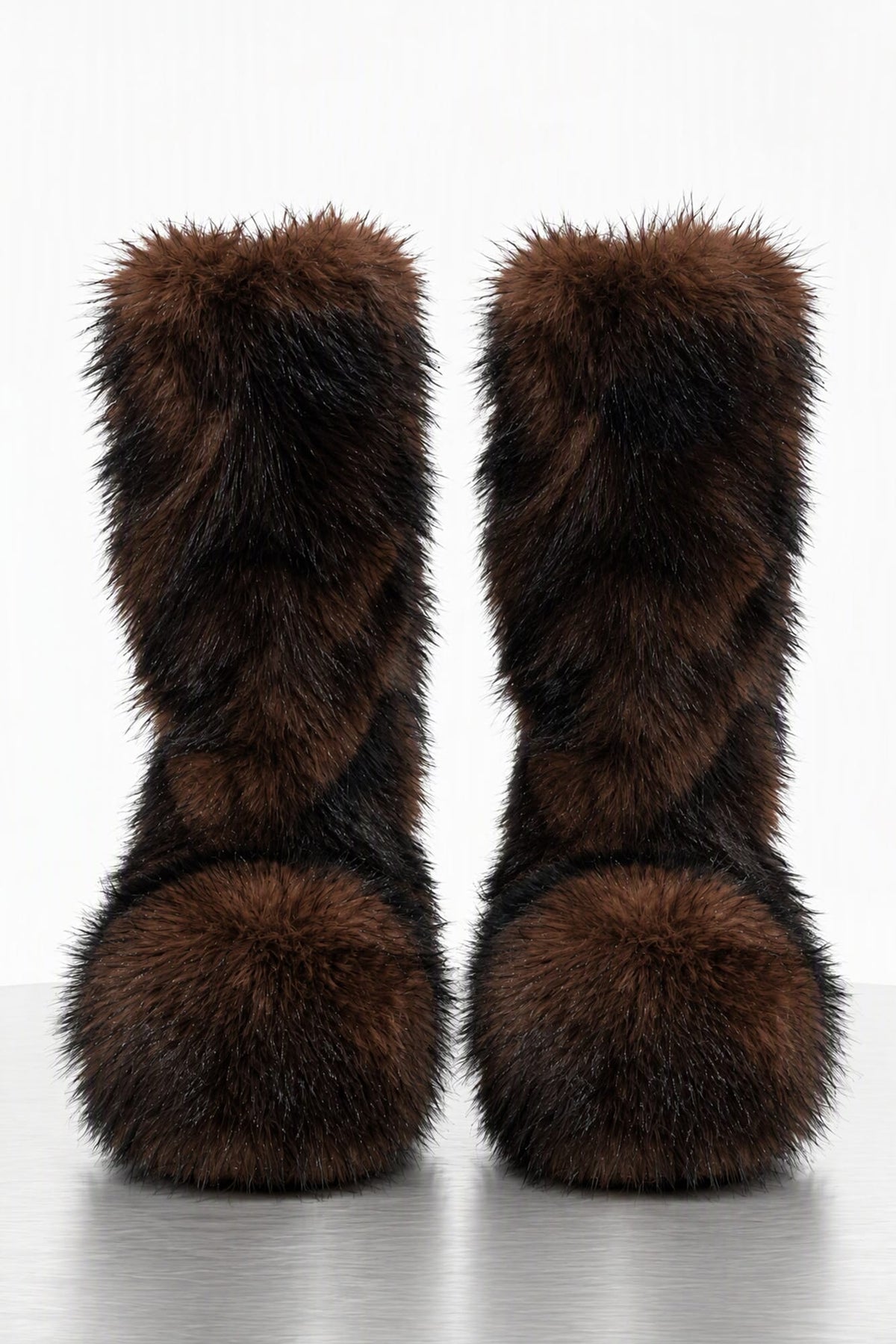 Melitta Baumeister Fluffy Double Heel Boot in Brown