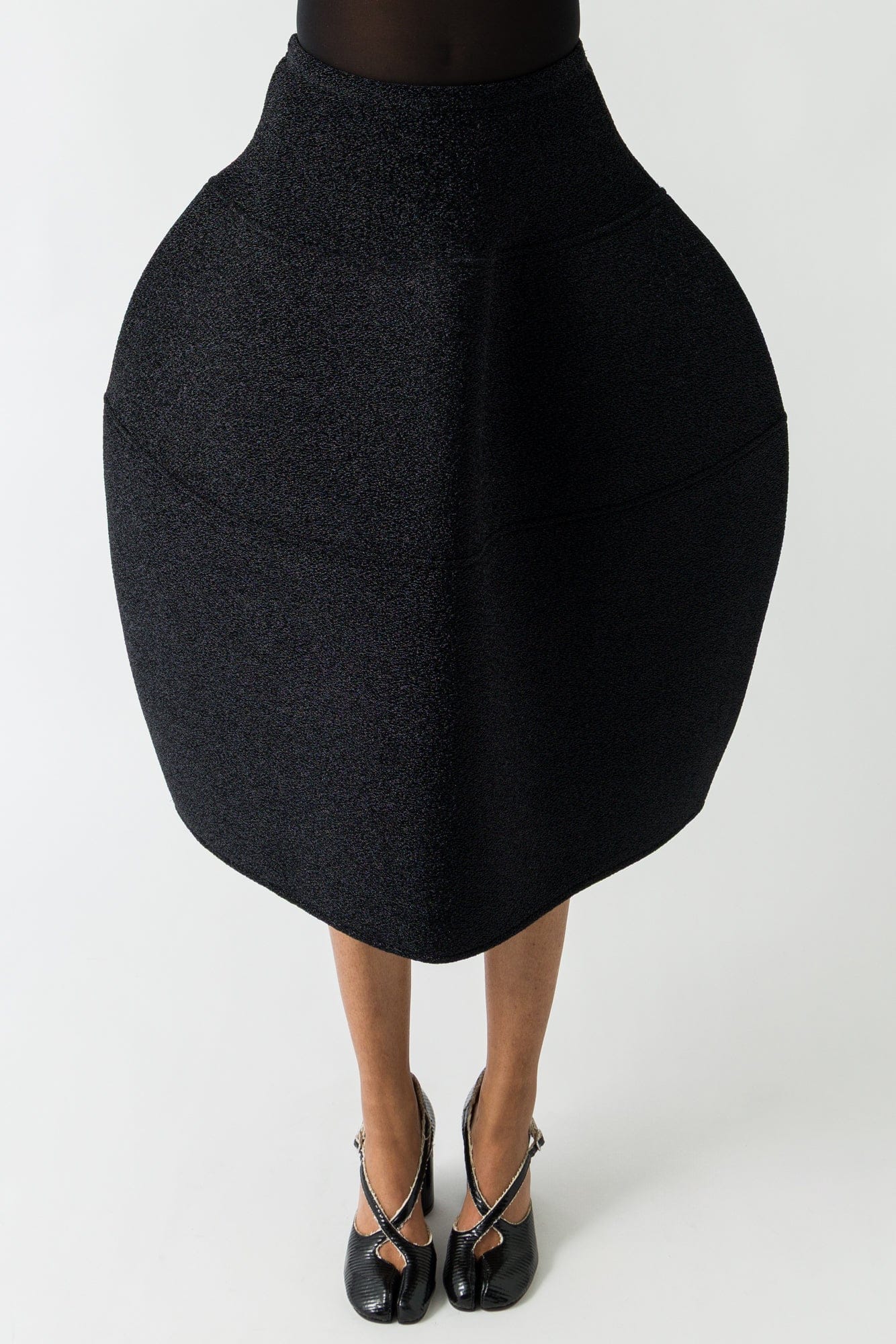 Melitta Baumeister Foamy Ball Skirt in Bonded Glittery Jersey