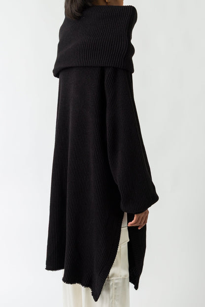 Melitta Baumeister High Collar Knit Sweater back