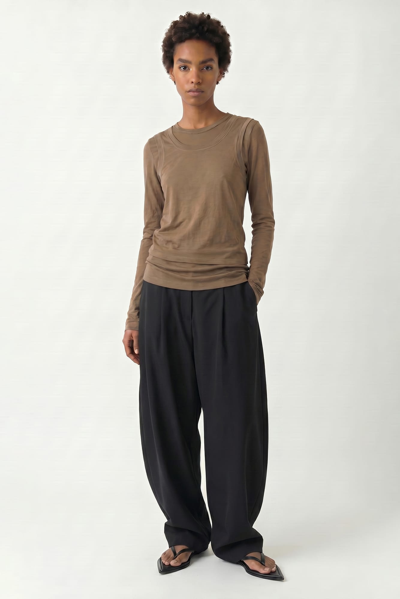 Melitta Baumeister Long Sleeve Double Top SS26 full look