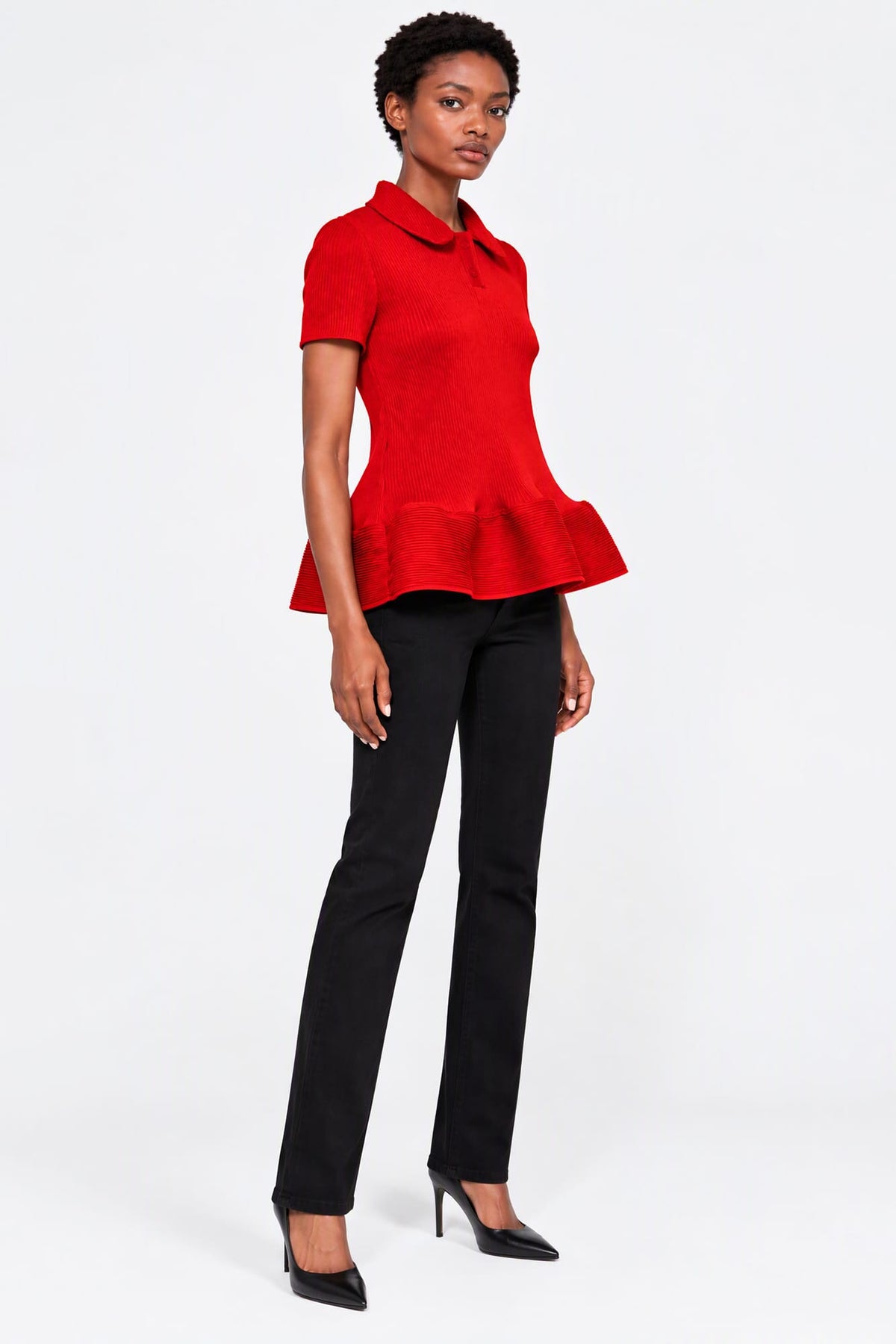 Melitta Baumeister Ripple Polo Top