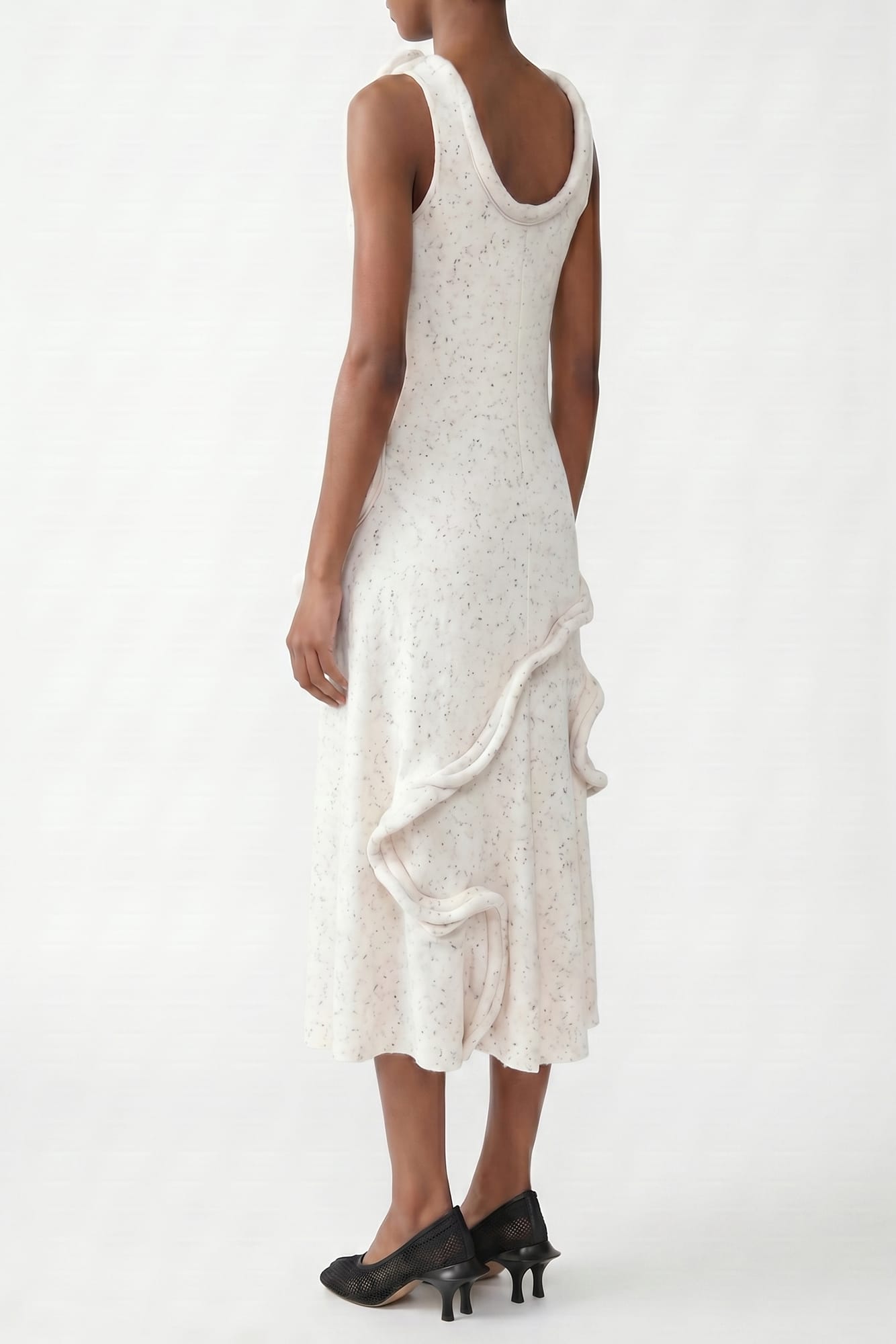 Melitta Baumeister Swirly Dress in White SS26