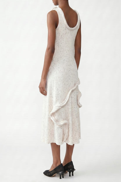 Melitta Baumeister Swirly Dress in White SS26 back