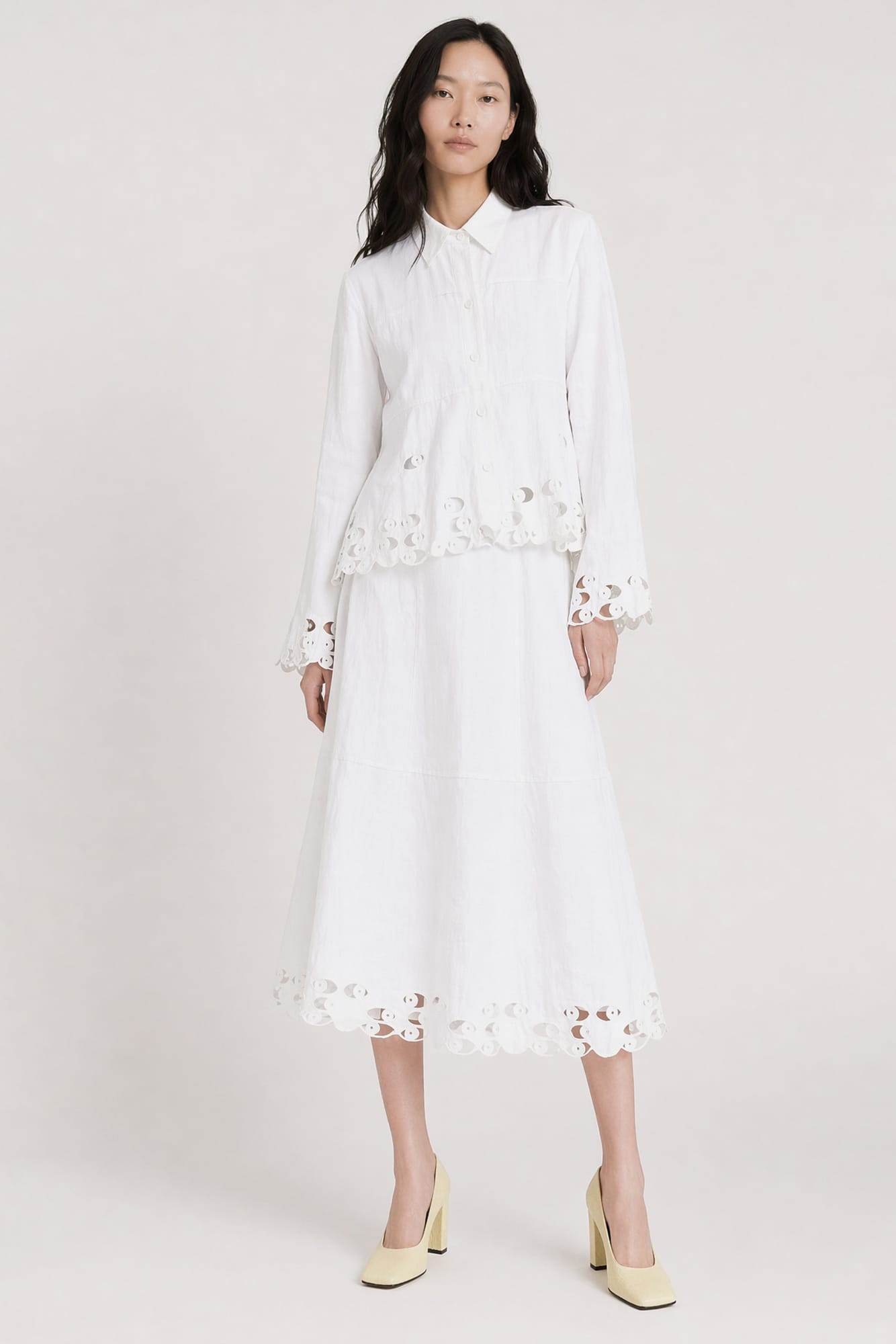 Melitta Baumeister Watching Shirt Jacket SS26 full look