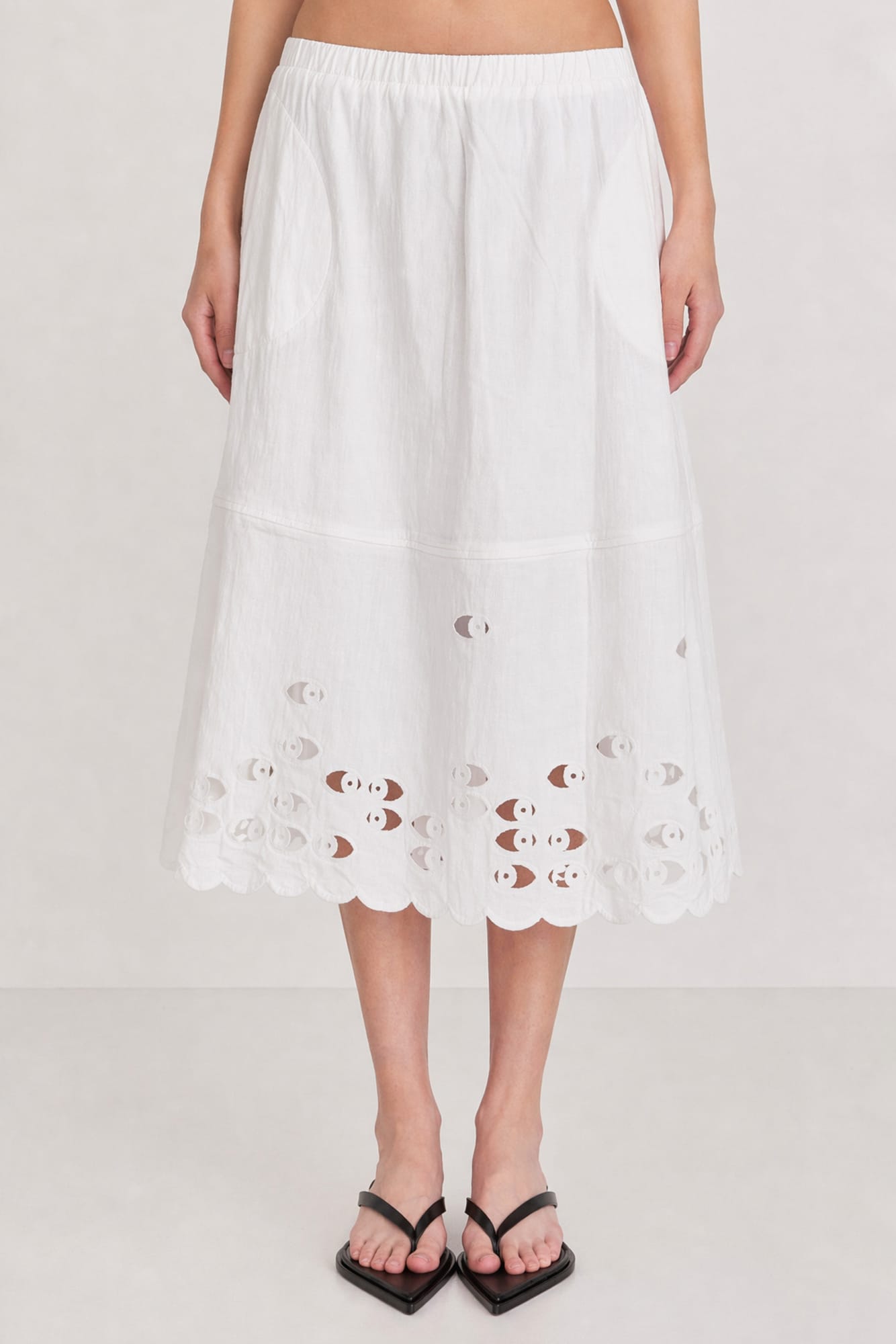 Melitta Baumeister Watching Skirt in Beige SS26