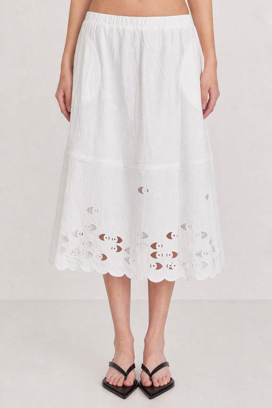 Melitta Baumeister Watching Skirt in Beige SS26