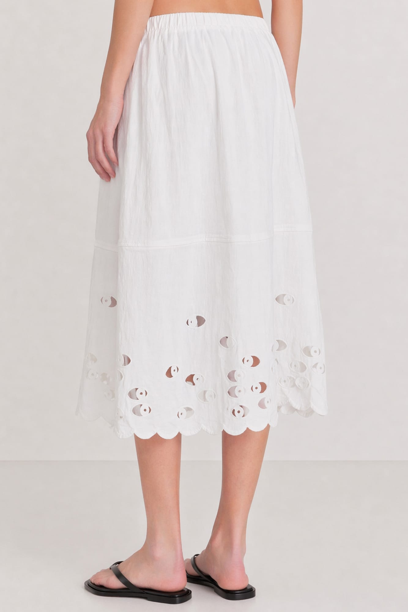 Melitta Baumeister Watching Skirt in Beige SS26 back