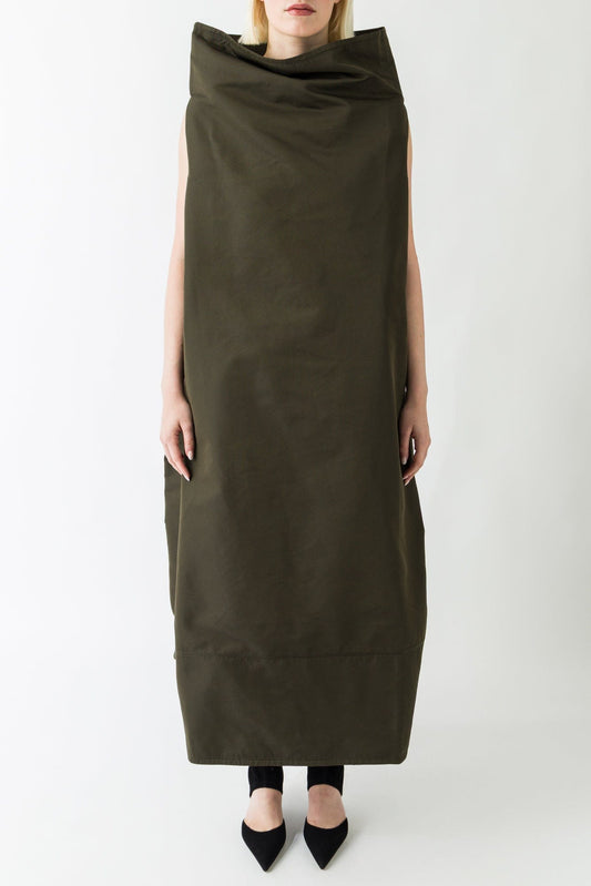 Melitta Baumeister High Collar Volume Dress