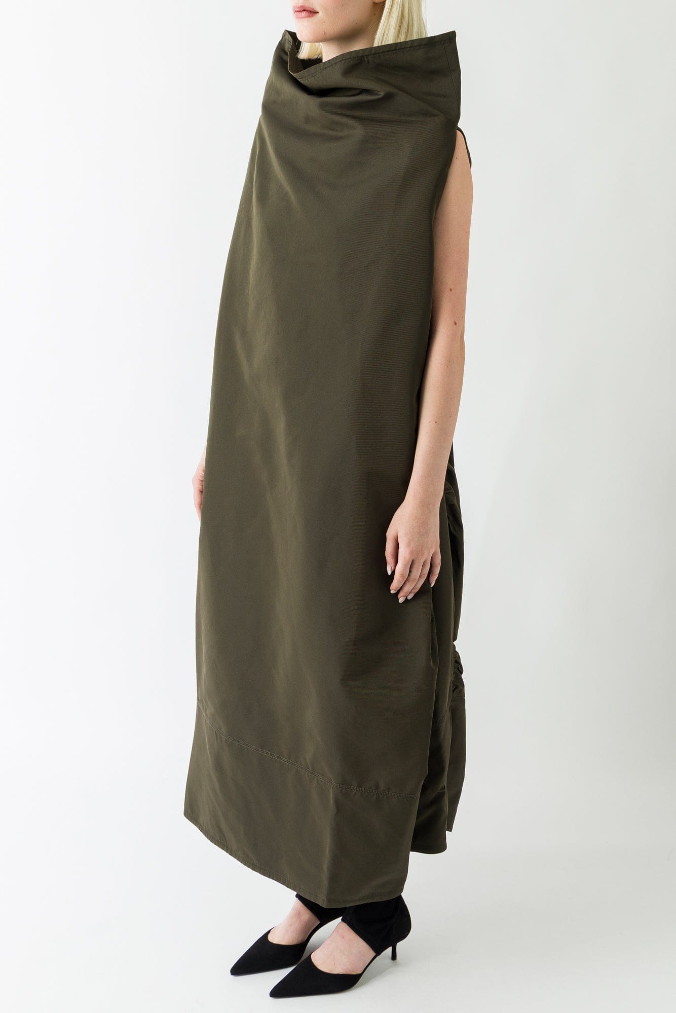 Melitta Baumeister High Collar Volume Dress