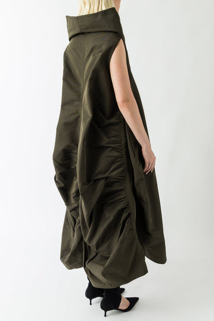 Melitta Baumeister High Collar Volume Dress back