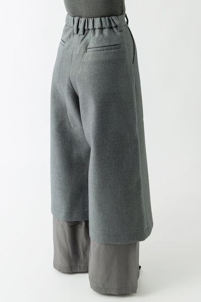 Melitta Baumeister Layered Suit Pants in Bonded Wooly Twill back