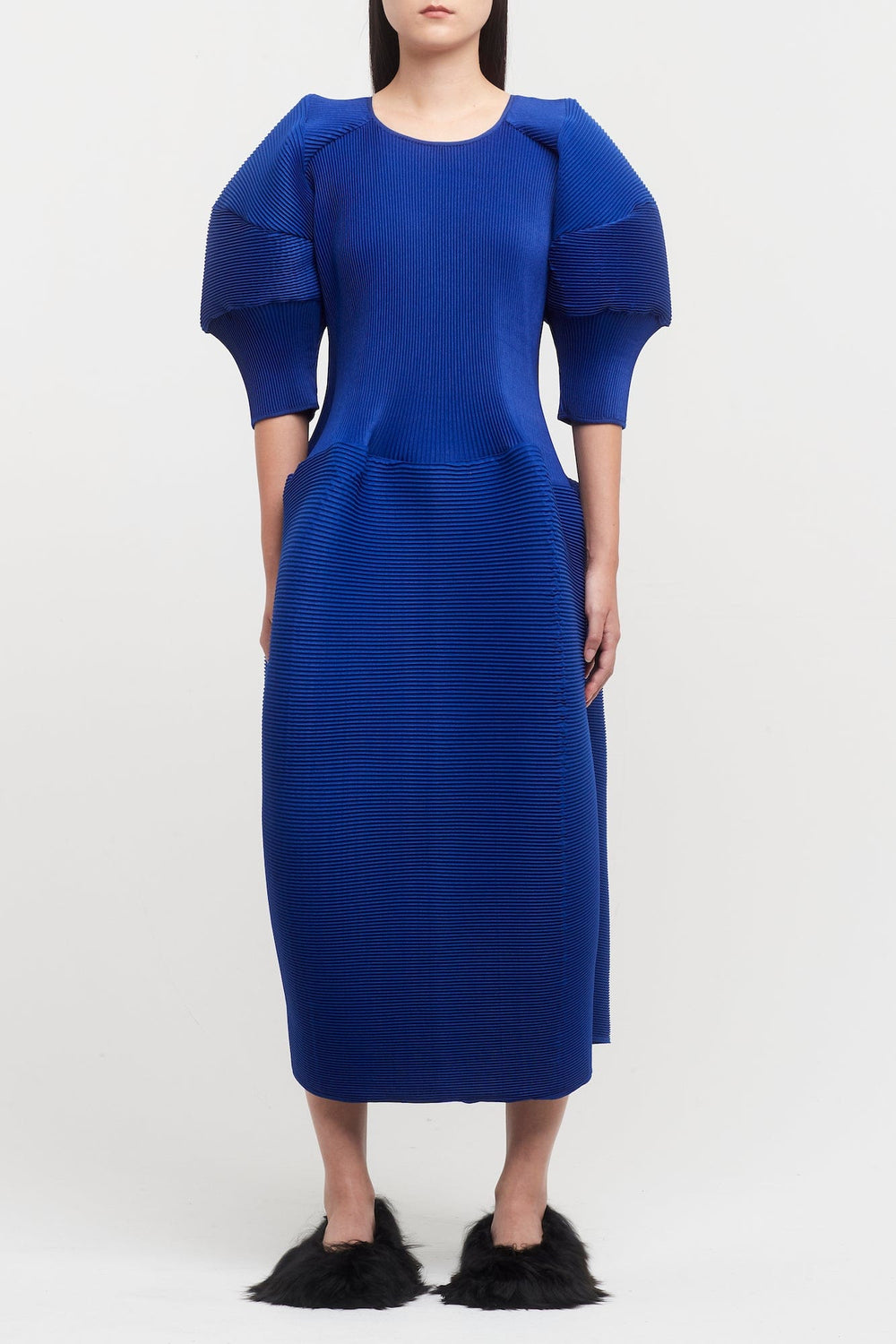 Blue – Ripple Antidote Sleeve Fashion Lifestyle Melitta and Baumeister Dress Big