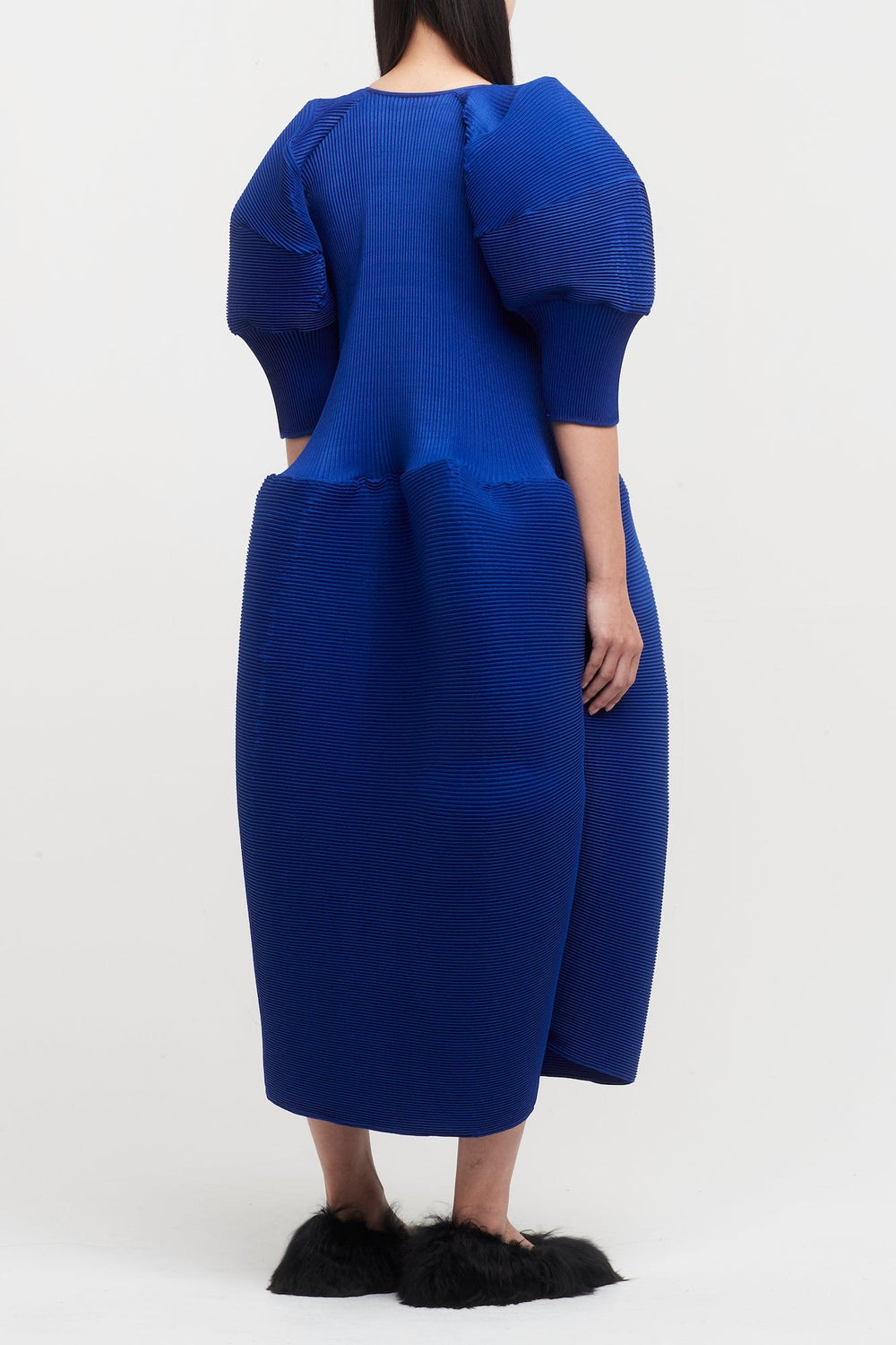 Melitta Baumeister Blue Big Sleeve Ripple Dress – Antidote Fashion