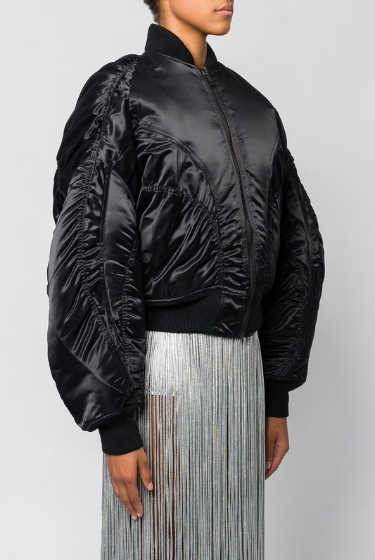Mugler Shiny Bomber side