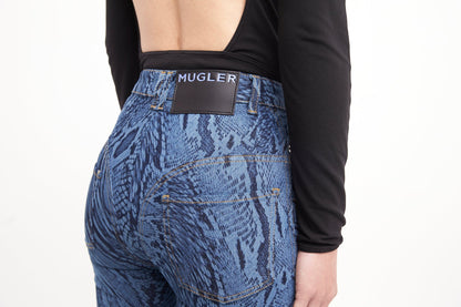 Mugler Laser Snake Denim Pants – Antidote Fashion and Lifestyle