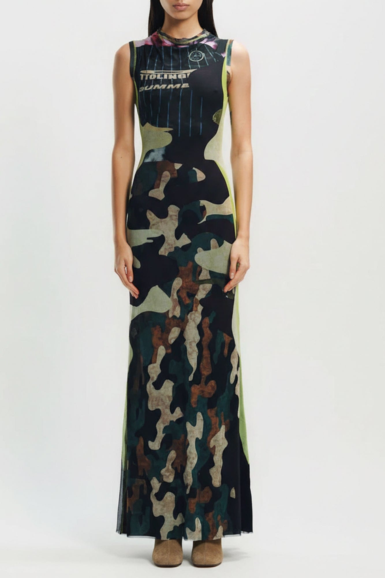 Ottolinger Mesh Maxi Gown