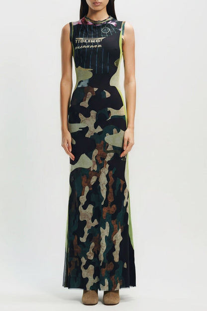 Ottolinger Mesh Maxi Gown