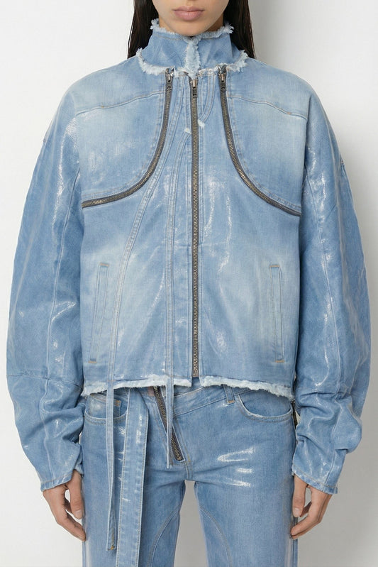 Ottolinger Glazed Denim Zip Jacket