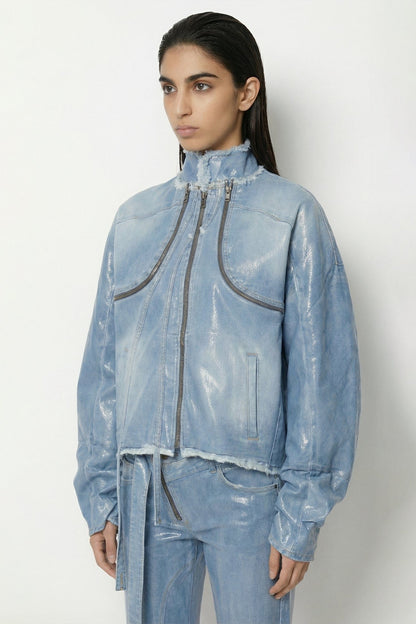 Ottolinger Glazed Denim Zip Jacket side