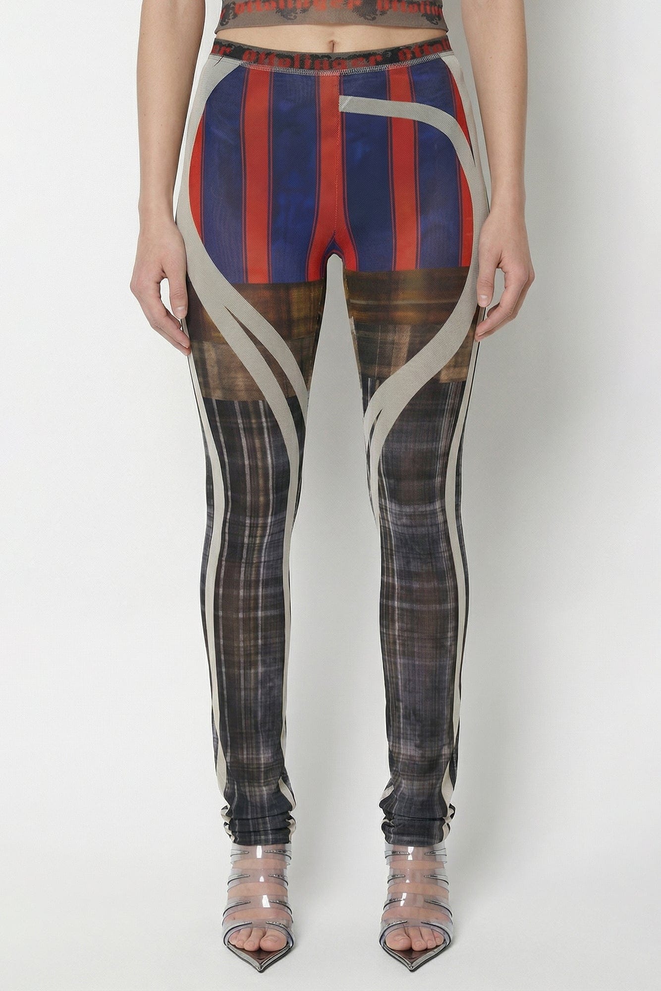 Ottolinger Mesh Pants in Racing Plaid