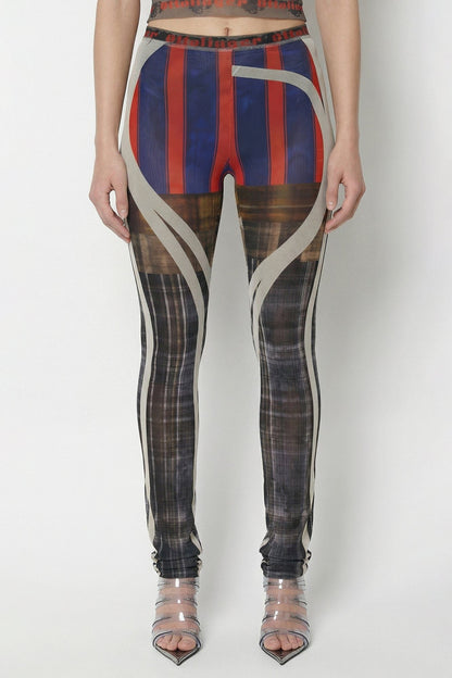 Ottolinger Mesh Pants in Racing Plaid