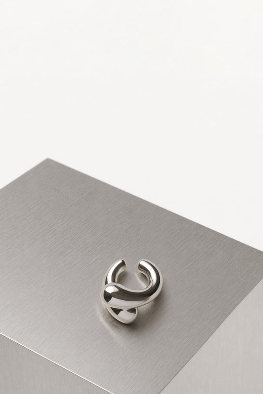 Panconesi Blow Up Helix Ear Cuff in Silver