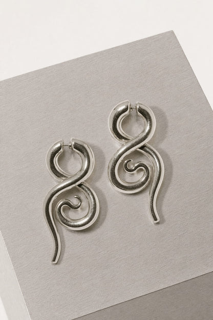 Panconesi Boa Earrings Large in Silver