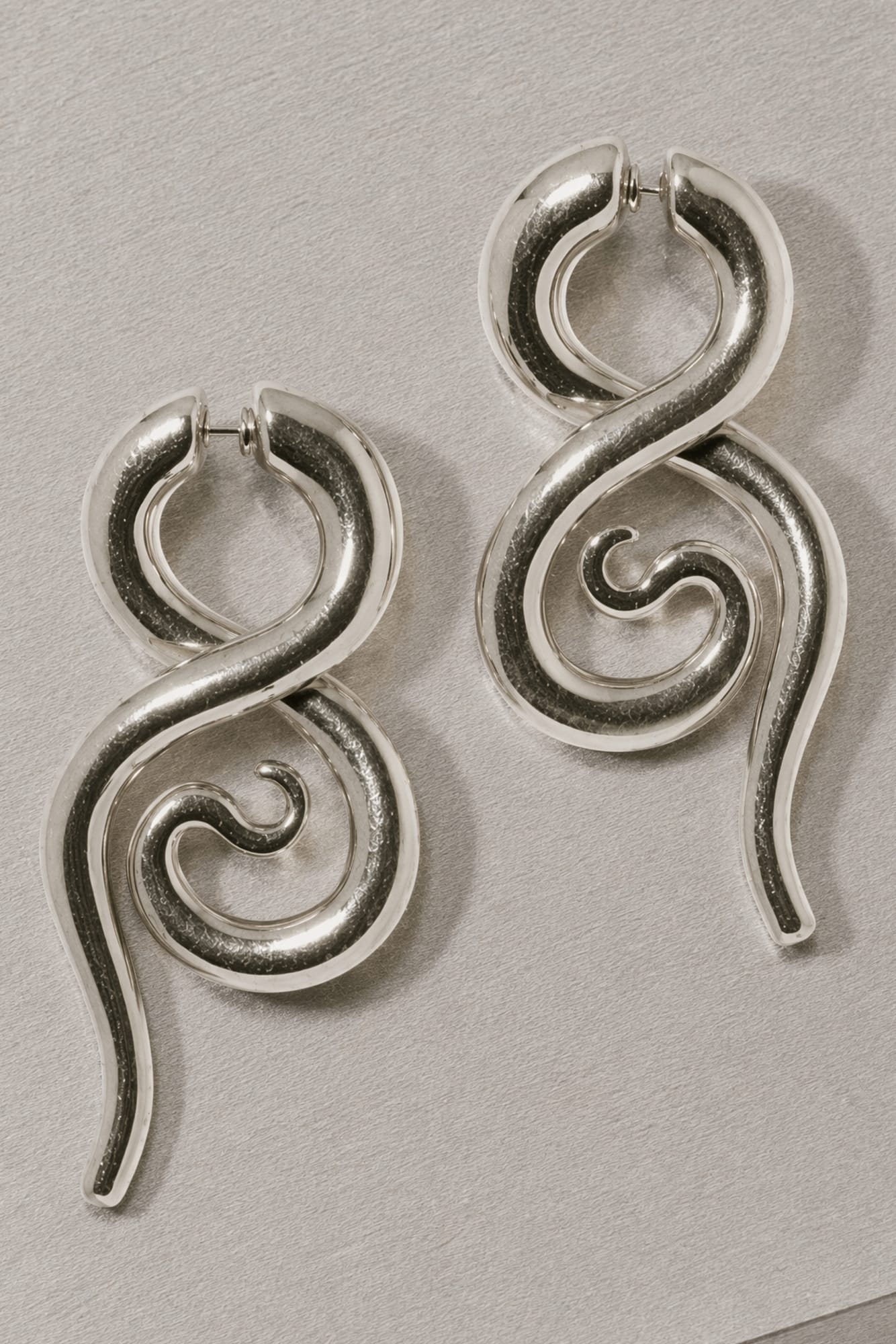 Panconesi Boa Earrings Large in Silver