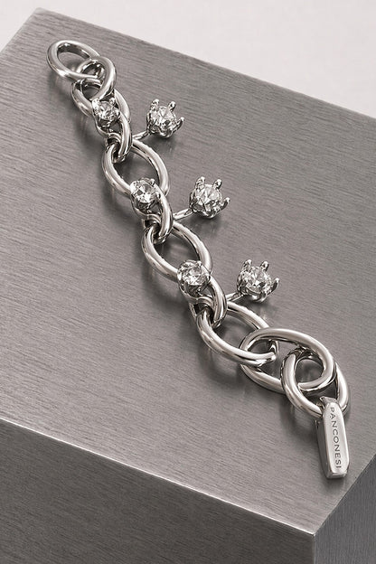 Panconesi Diamanti Chain Bracelet in Silver close up