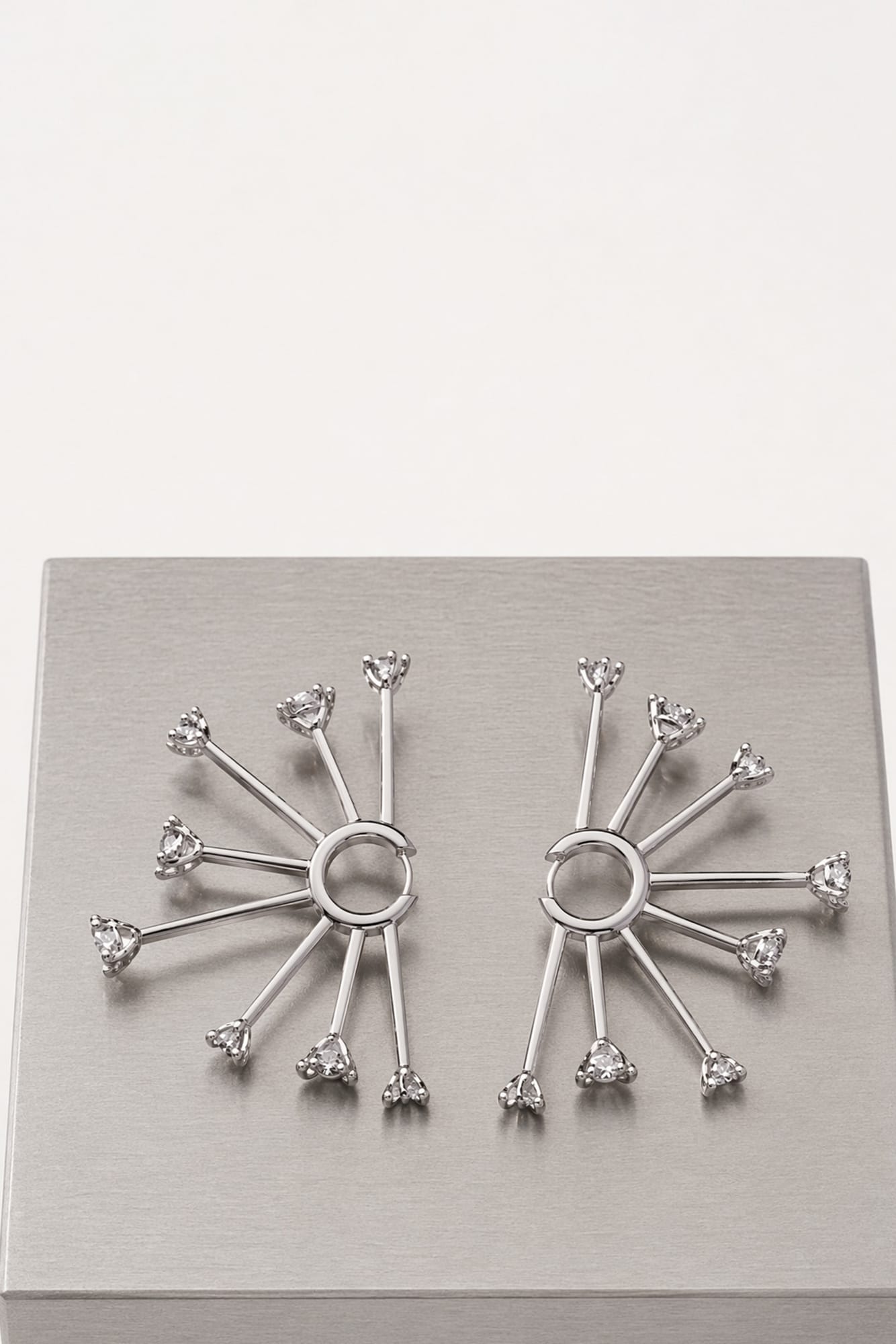Panconesi Kismet Hoops in Silver