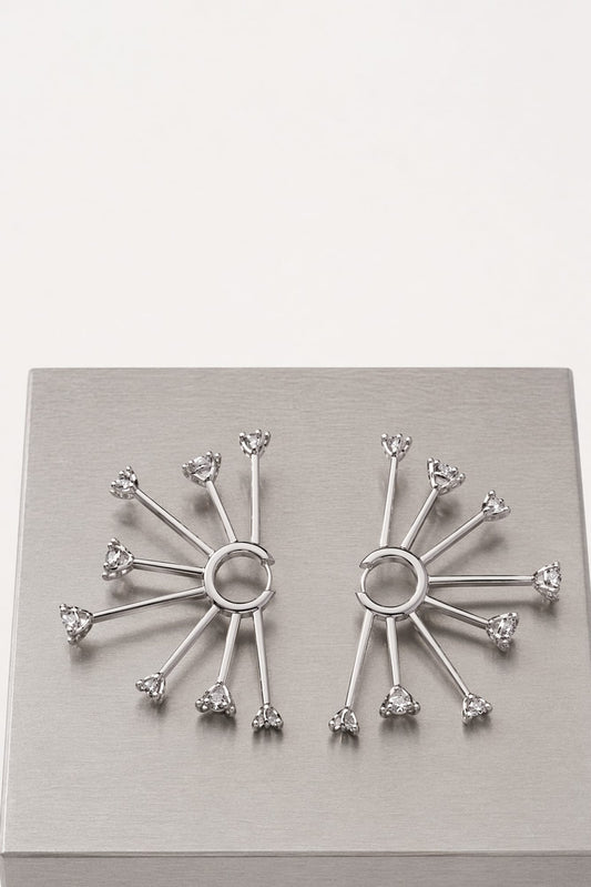 Panconesi Kismet Hoops in Silver