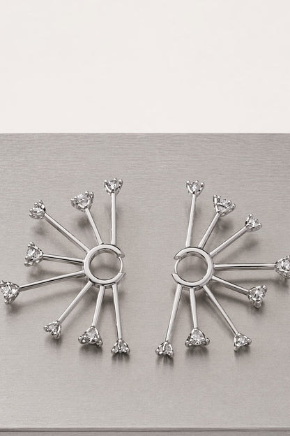 Panconesi Kismet Hoops in Silver close up
