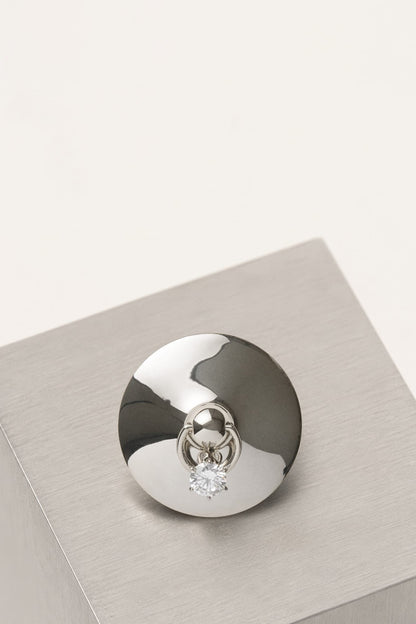 Panconesi Lamina Diamanti Brooch in Silver