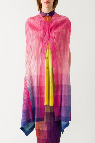 Pleats Please Issey Miyake Photon Cardigan in Pink SS25 – Antidote 