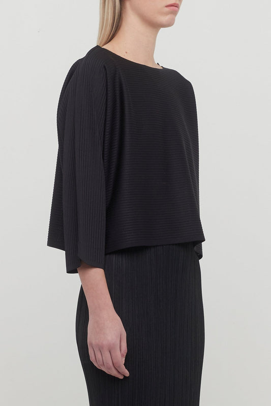 Pleats Please Issey Miyake A-POC Top in Black side