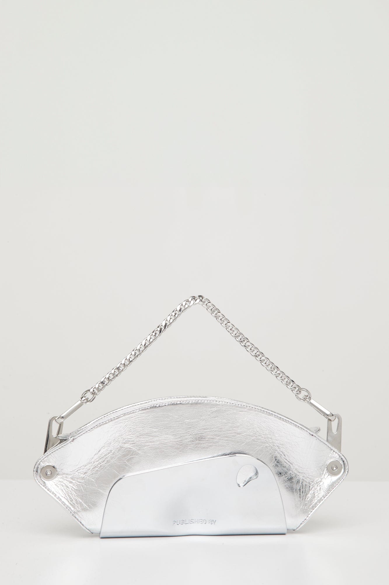 Published By Pouch Bag Silver with chain