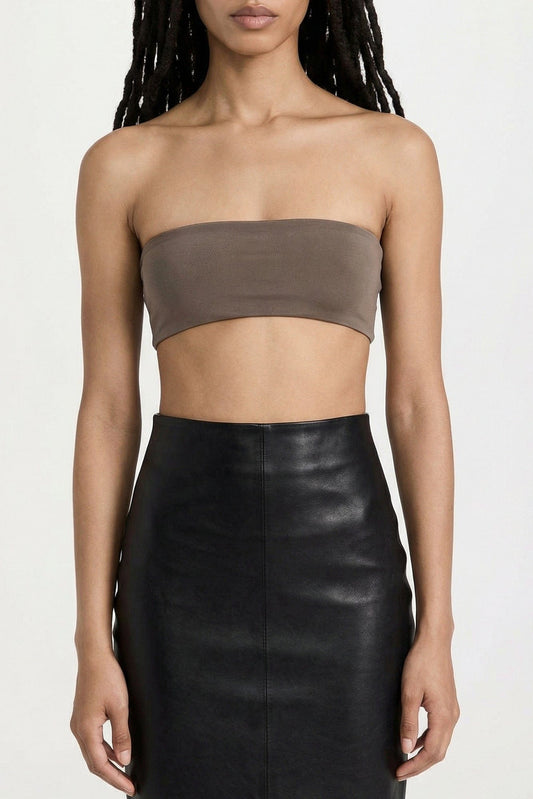 Rick Owens Bandeau Top in Dust SS26