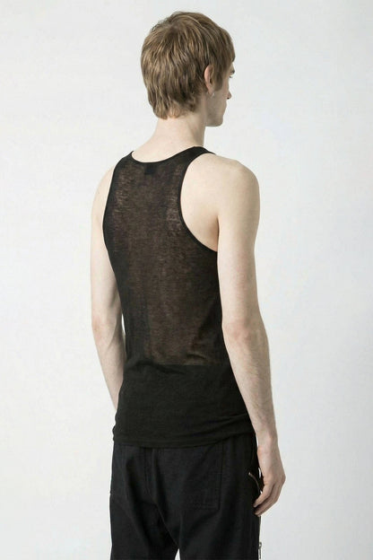Rick Owens Basic Rib Tank SS26 back