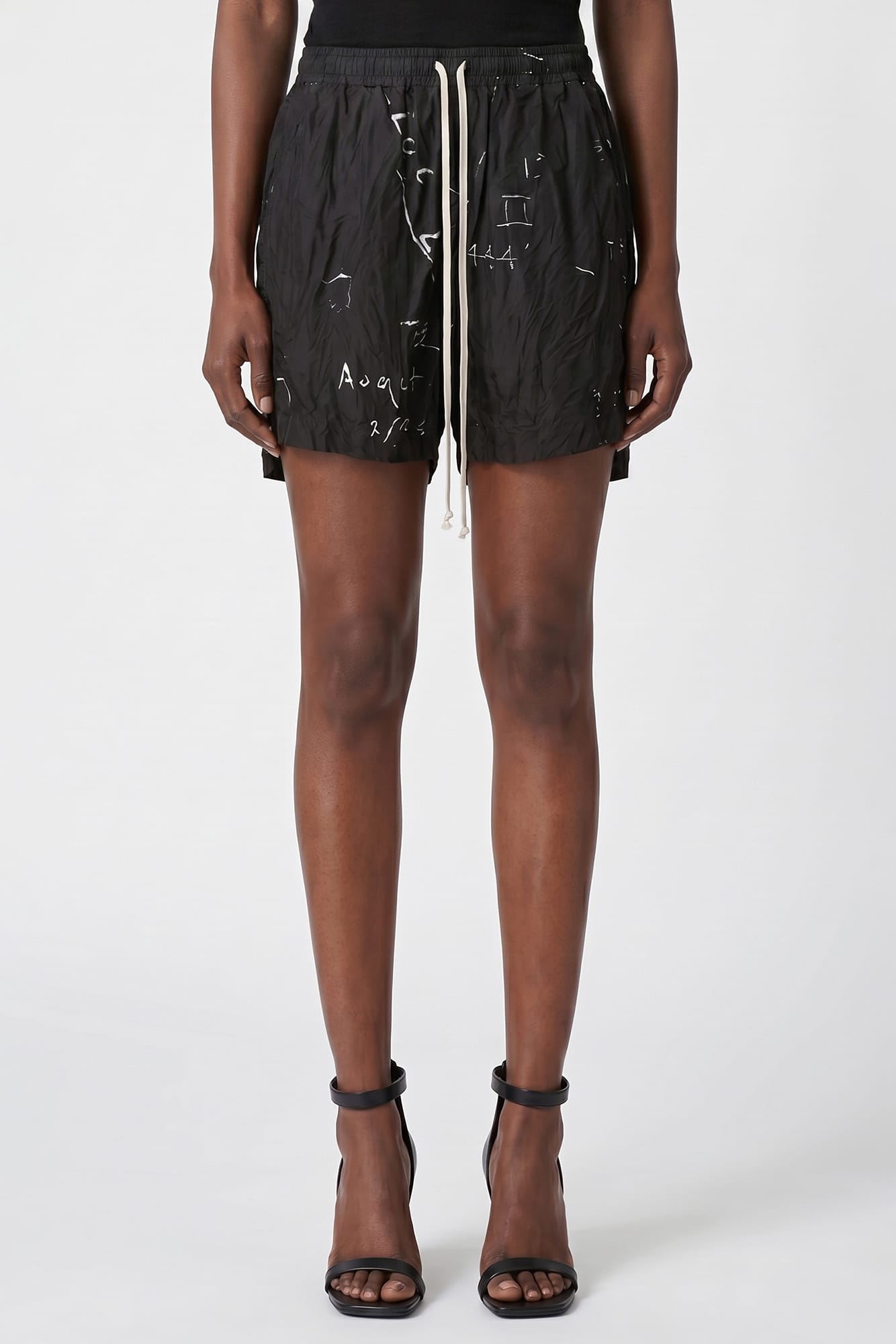 Rick Owens Boxers in Black/Milk SS26