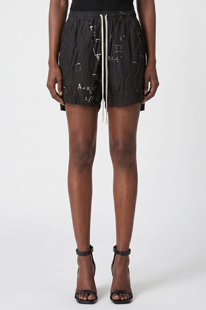 Rick Owens Boxers in Black/Milk SS26