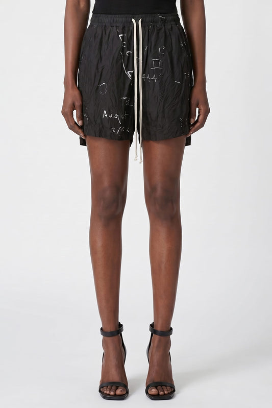 Rick Owens Boxers in Black/Milk SS26