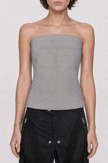 Rick Owens Bustier Top in Dust