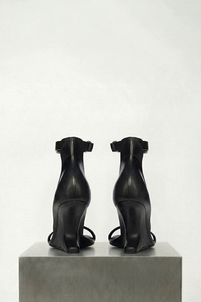 Rick Owens Cantilever Sandal in Black back