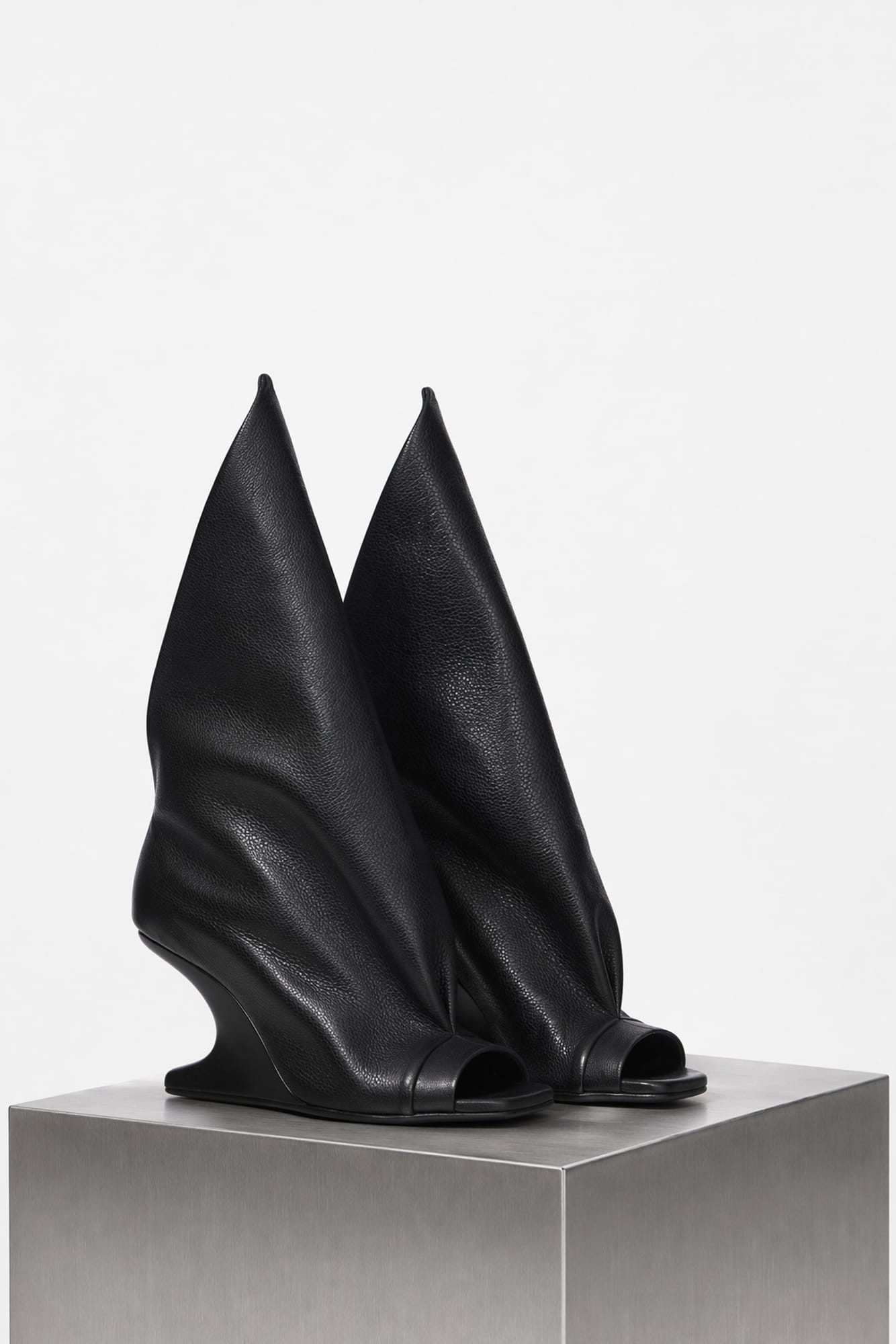 Rick Owens Cantilever Strutter Sandal in Black side