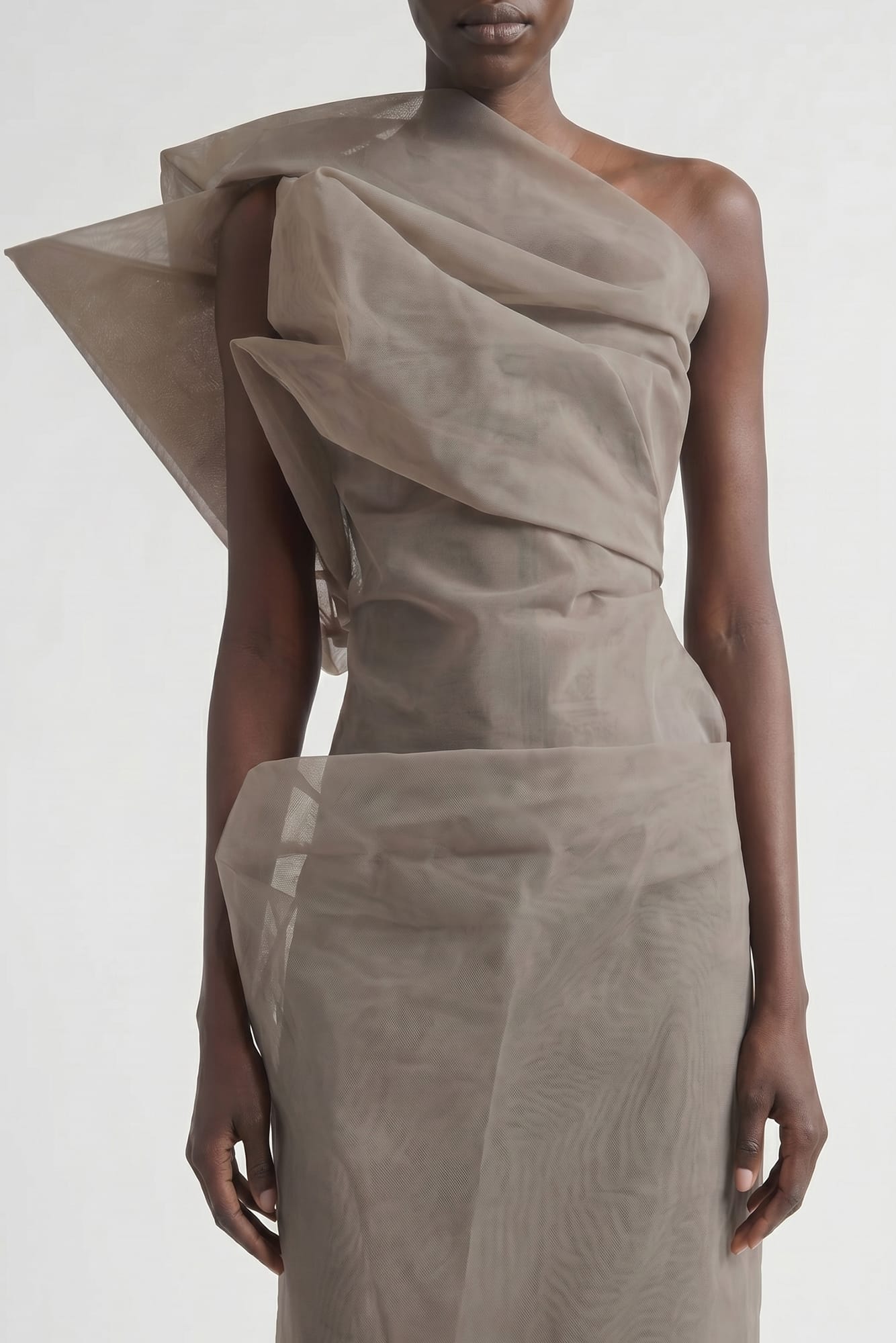 Rick Owens Claudia Bustier Top in Dust