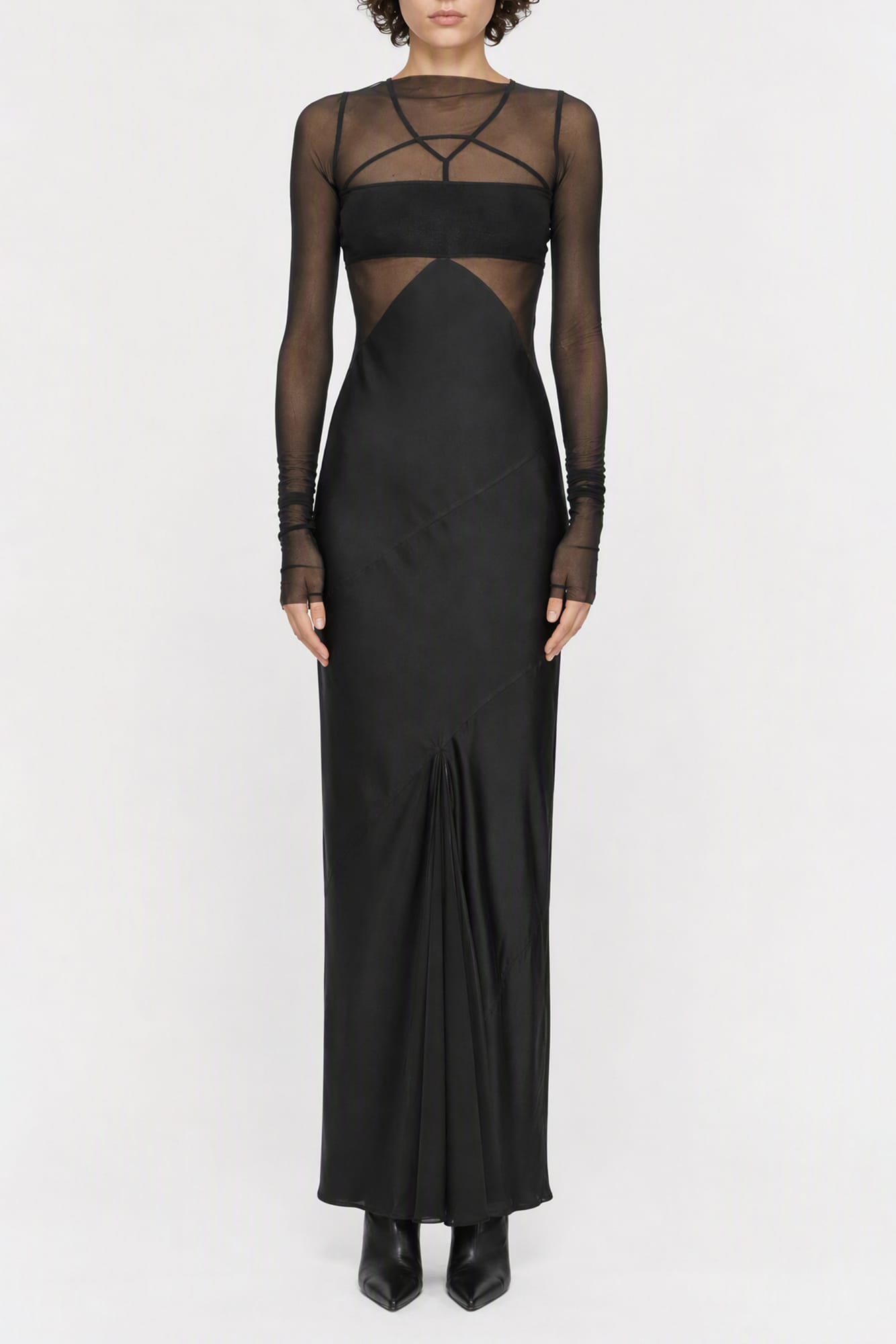 Rick Owens Combo Gown in Black