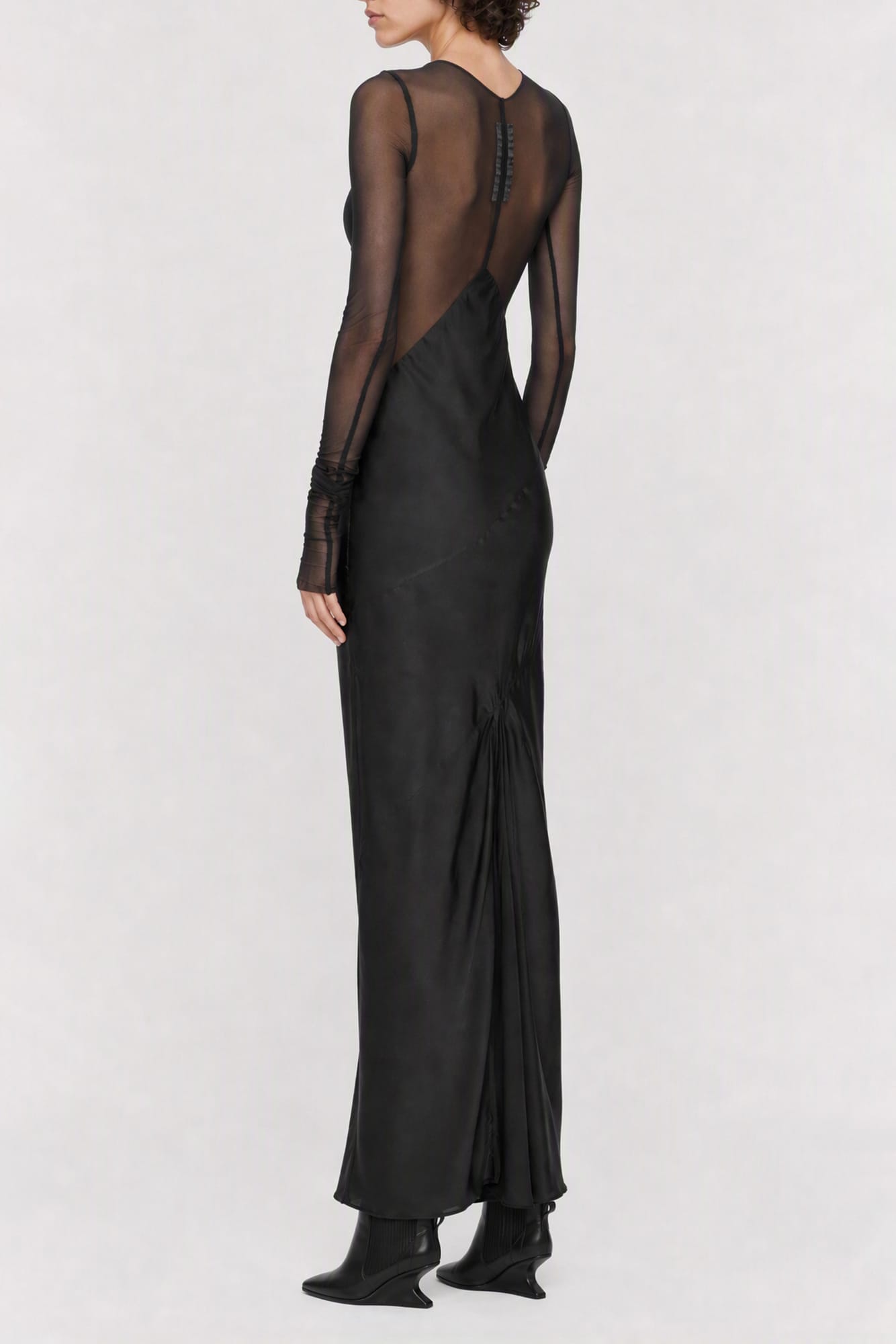 Rick Owens Combo Gown in Black back