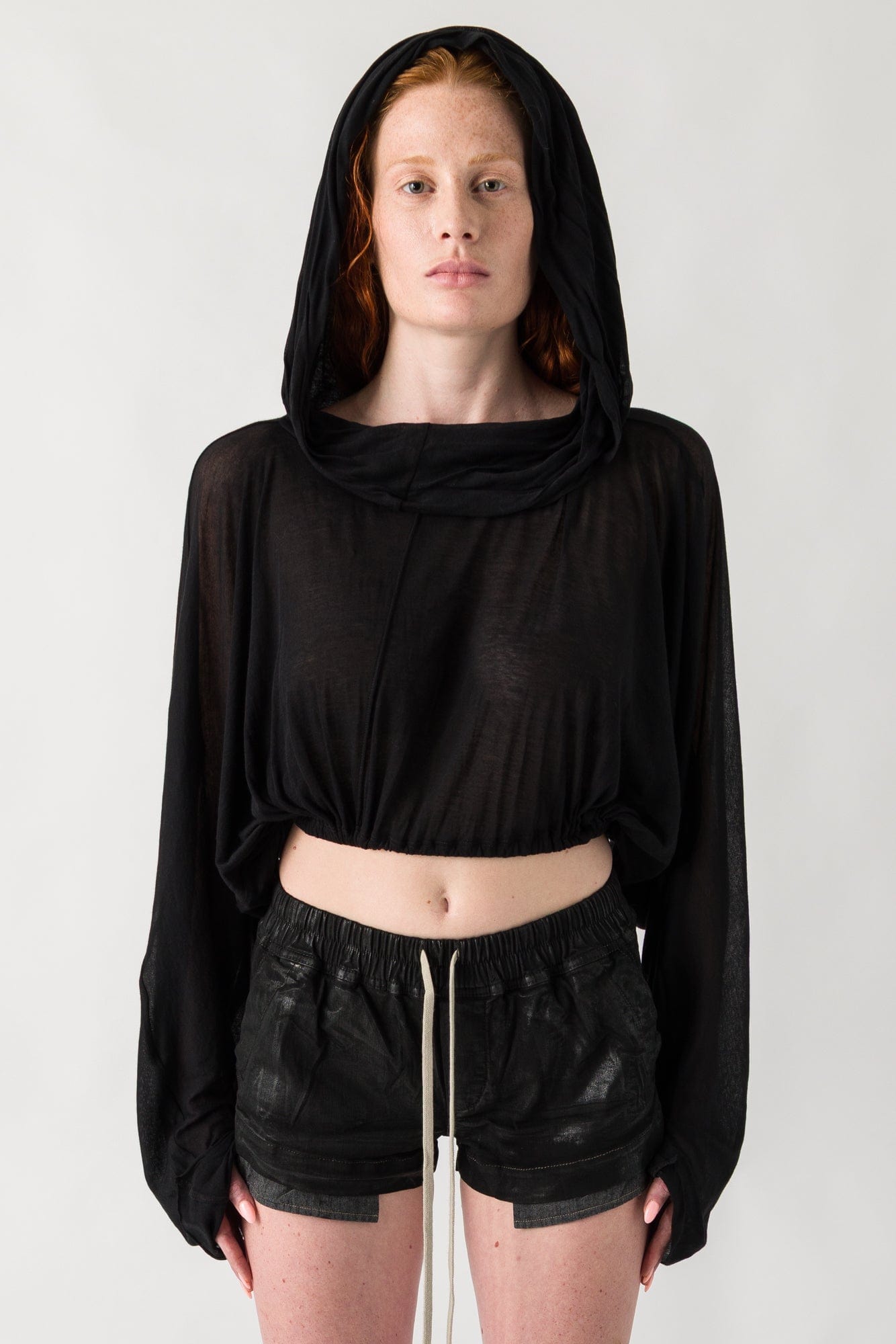 Rick Owens Cropped Hooded Tunic