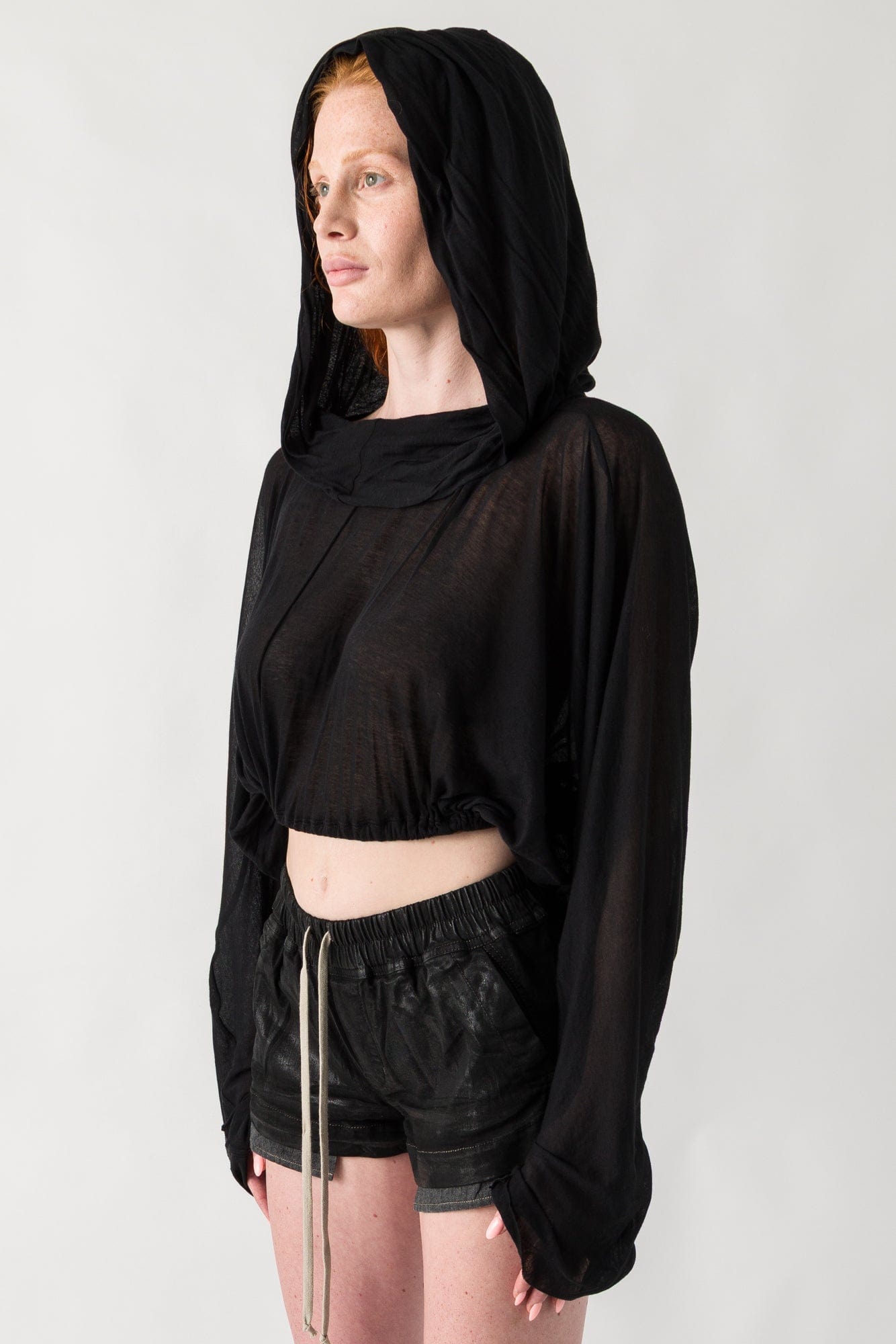 Rick Owens Cropped Hooded Tunic