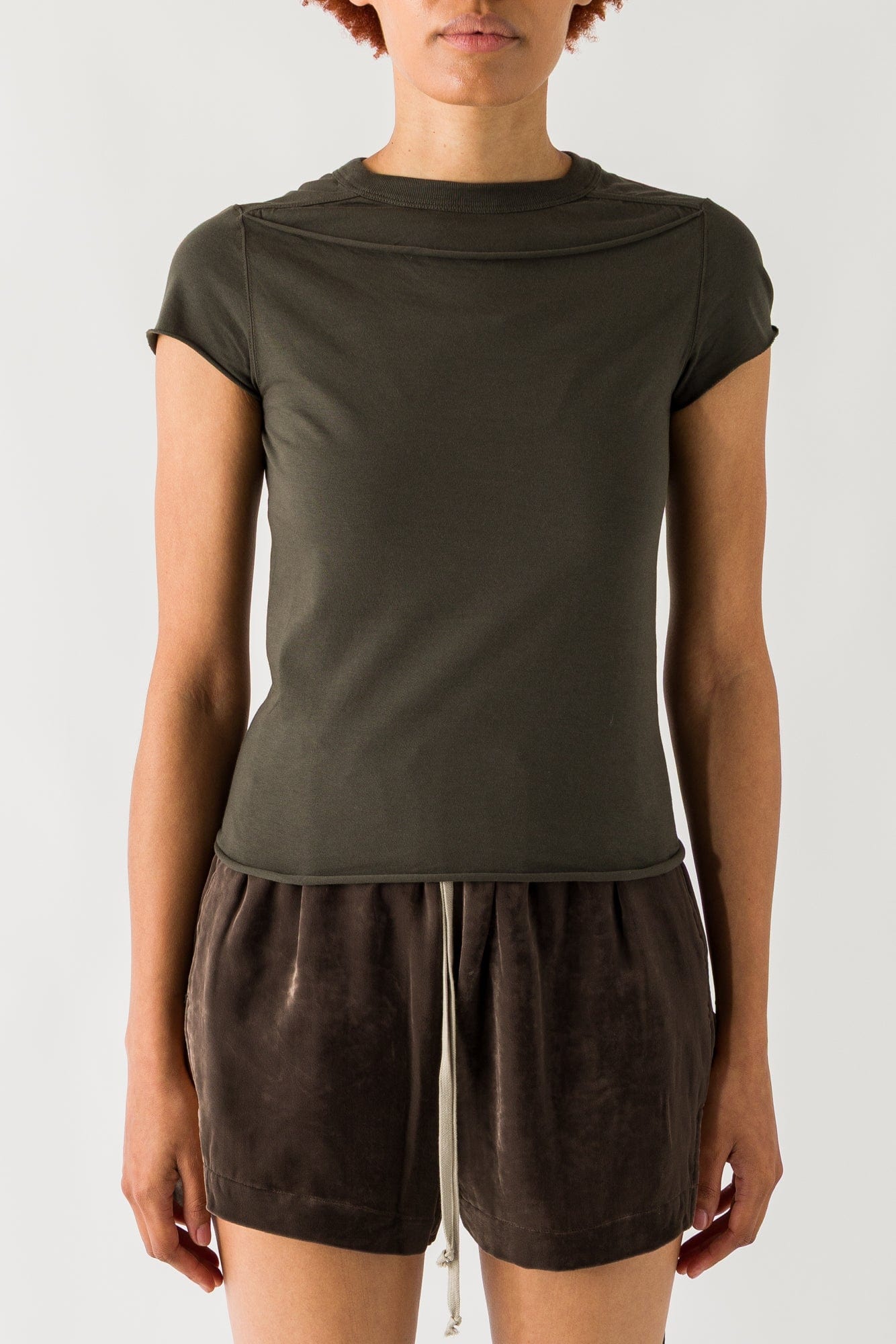 Rick Owens Cropped Level T in Bosco